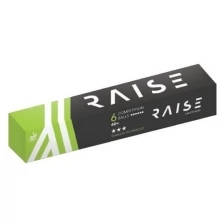 Мячи для настольного тенниса Raise 3* SL Competition 40+ Plastic x6 White