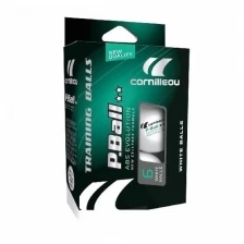 Мячи для настольного тенниса Cornilleau 2* P-Ball Evolution 40+ Plastic ABS x6 White 330050