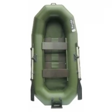 Лодка YUGANA Н-270 PC ТР, реечная слань+транец, цвет олива