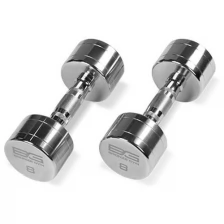 Гантель хромированная 8 кг BRONZE GYM BG-PA-DB-C08