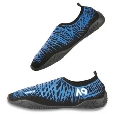 Тапки пляжные Aqurun Basic Blue черный/синий, р.34-35