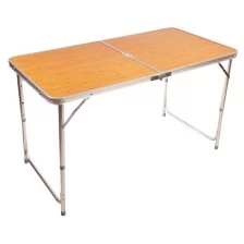 Стол туристический Maclay складной, 120*60*70 см, под дерево