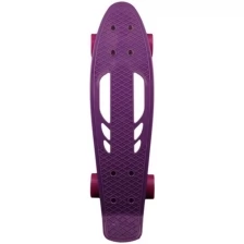 Скейтборд пластиковый 22*6" шасси AL, колеса PU 60*45мм, фиолетовый / Скейтборд детский/ доска для катания