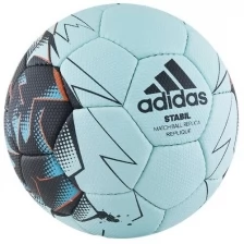 Мяч ганд. "ADIDAS Stabil Replique" арт.CD8588, р.3, ПУ,лат. кам., руч.сш, бирюзово-сине-оранжевый